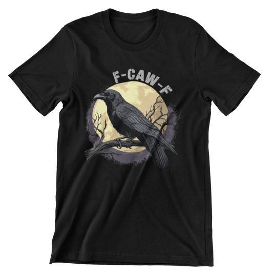 F-CAW-F Black Crow Moon Gothic Dark Humor