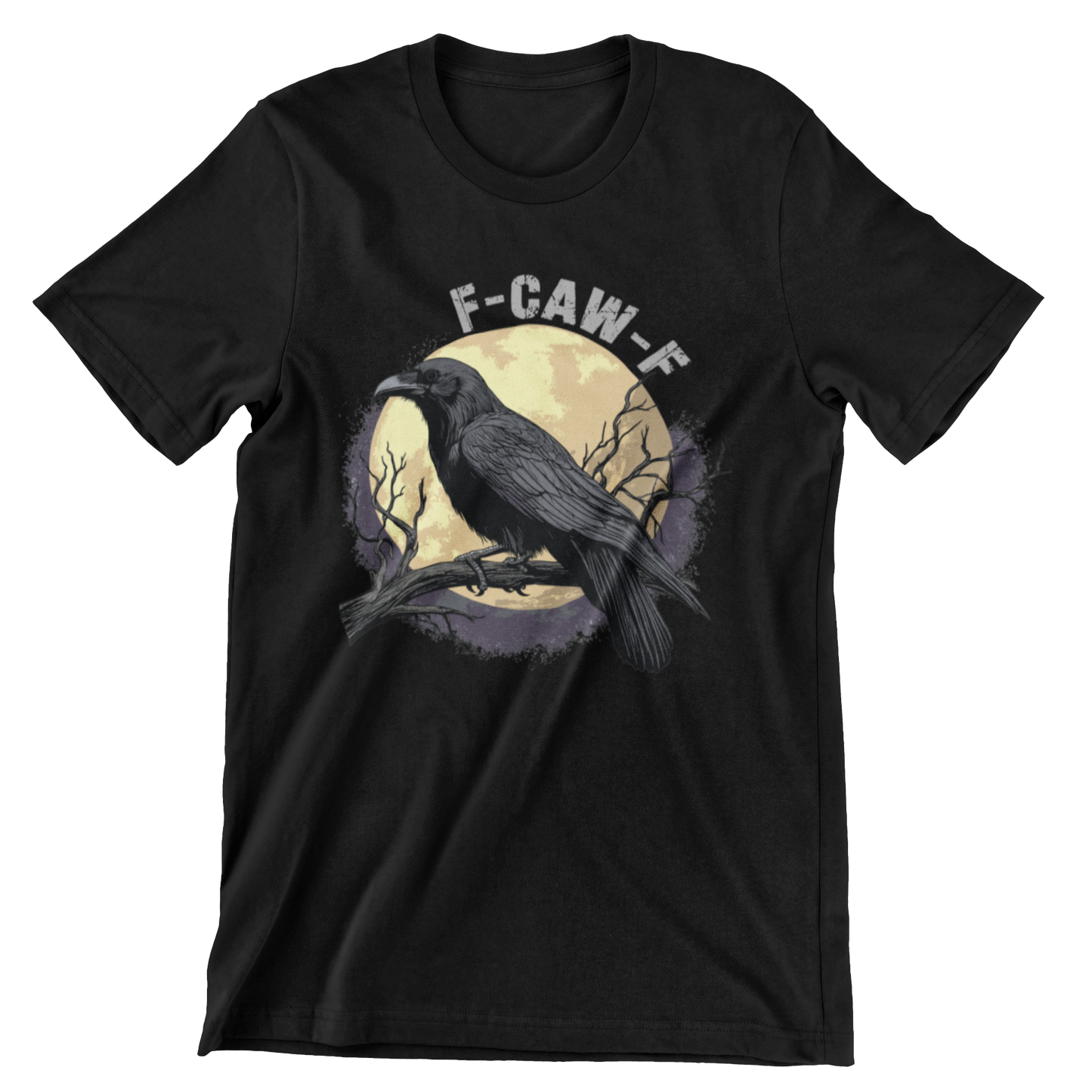 F-CAW-F Black Crow Moon Gothic Dark Humor