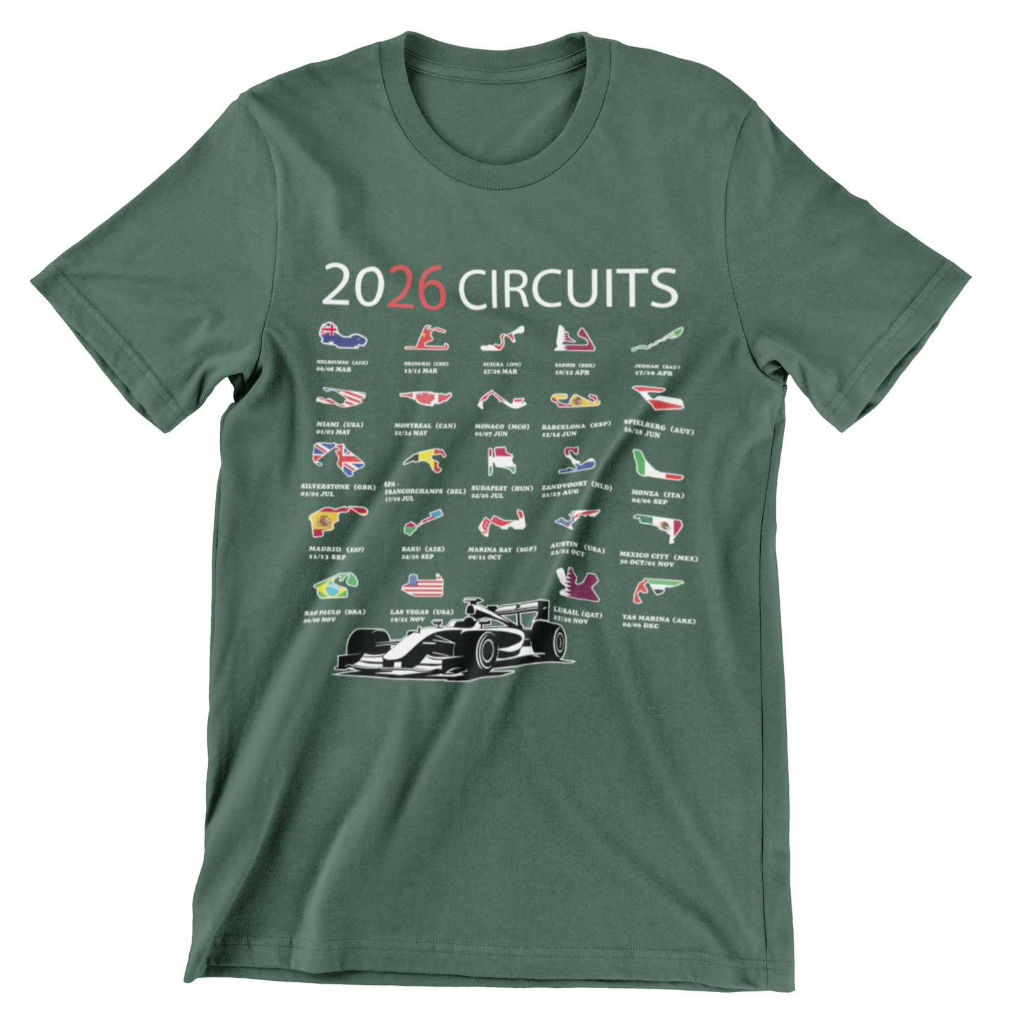 2026 Race Tracks Layout Guide Flag Dates Racing Schedule