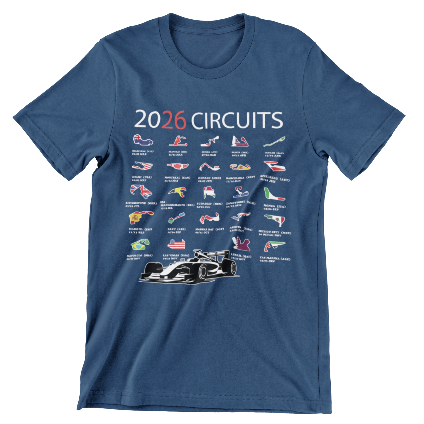 2026 Race Tracks Layout Guide Flag Dates Racing Schedule