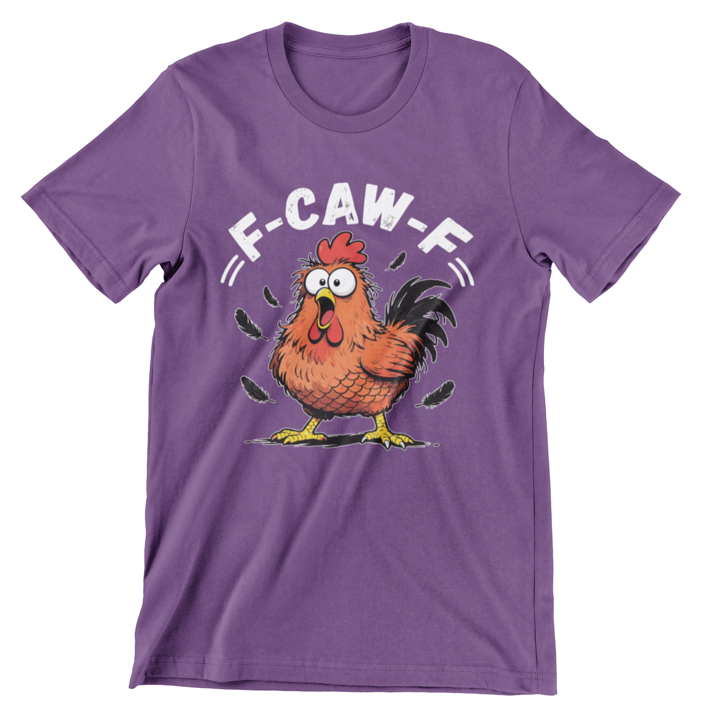 Crazy Chicken Cartoon Wild Feathers Flying Funny Farm