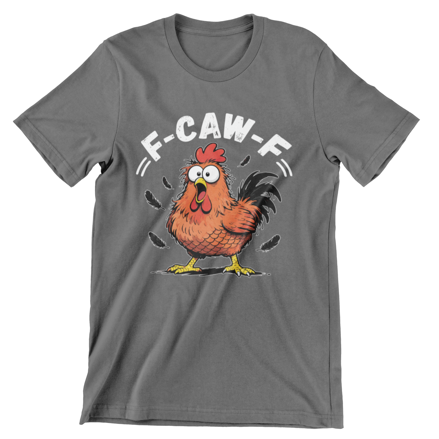 Crazy Chicken Cartoon Wild Feathers Flying Funny Farm